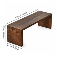 Tea Stand Chinese-style Bridge Tea Rack Wooden Display Organizer Natural Finish Suitable for Home Decoration Tea Gathering
