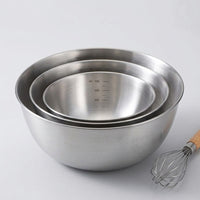 Stainless Steel Mixing Bowl with Lid, Round Steel Mixing Basin for Salad Prep, Modern Minimalist Style Kitchen Storage for Adults and Chefs