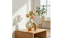 Abstract Vase Elegant Hollow Vase Contemporary for Office, Minimalists