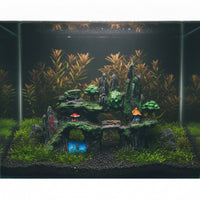Aquarium Mountain View Stone Ornament Looking Artificial Rockery Ornament Realistic Aquarium Rock with Caves