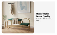 Boucle Entryway Bench Modern Design Long Stool Light Luxury Design Easy-Clean Cover for Children, Homeowners, Living Room