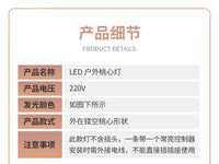 led桃心灯户外防水挂树上的彩灯节日街道工程亮化发光圆球装饰灯