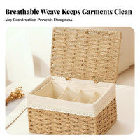 Multicompartment Storage Case Fixed compartments Lidded Compartment Box Space-Saving