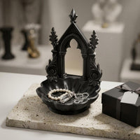 Cathedral Jewelry Dish Home Decor Gold Trim