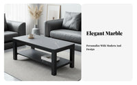 Two-Tier Rectangular Table Modern Minimalist Aesthetic 2-Tier Rectangular Table Double-Layer Layout for Home Use Room Furniture for Office Workers