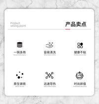 铸铁平底锅不粘煎锅生铁煎盘早餐锅煎蛋锅牛排锅家用手抓饼锅木柄