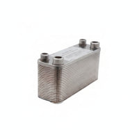 Stainless Steel Plate Wort Chiller Compact Beer Wort Cooler High-Efficiency Brazed Plate Heat Exchanger Sturdy for Homebrewers, Home Brewing