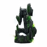 Resin Waterfall Mountain Easy to Clean Aquarium Mountain Decor Crevices