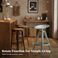 rotating High Stool with Molded Seat Modern Design Counter Chair Easy to Clean Stable Base for Adults, Cafe, Bistro, Dining Room