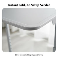 Wheeled C-Table Height-Adjustable Rolling Desk Portable for Bedroom, Seniors