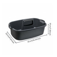 Cleaning Bin Versatile Utility Tool Basket Handled Storage Tote for Cleaners
