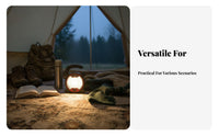 Portable Brightness Panel Camping Lamp Dimmable Battery Powered Lantern Handheld COB Work Lamp Adjustable Brightness