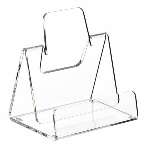 Acrylic Brochure Display Stand Slant Back Design Countertop Brochure Stand