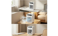 Portable Desktop Air Cooler Rechargeable Mini Air Cooler USB-Powered Misting Fan Compact for Office Workers, Students, Desk, Bedside Table, Dorm Room