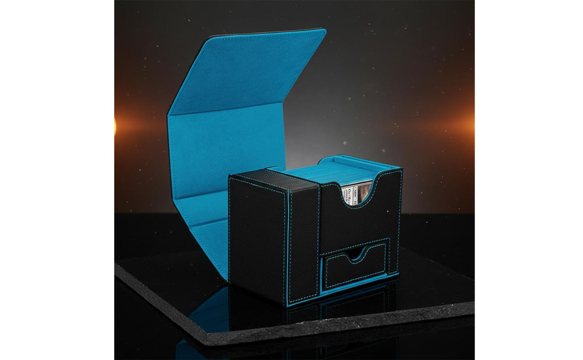 Trading Card Storage Box Patented Design TCG Collection Case Multi-Deck Card Box Display Window for Board Game Players