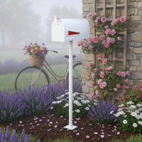 Standing Mailbox Large Capacity Mailbox Post Box Weather-Resistant for Yard