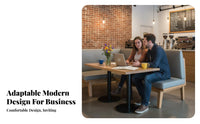 Modern Design Upholstered Dining Booth Set Long-Lasting Cafe Seating Versatile Configuration Restaurant Furniture for Business Owners, Interior Designers, Adults, Coffee Shop, Book Bar, Leisure Area, Hotel