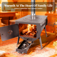 Smokeless stove heats fast, portable