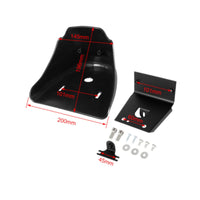 Streamlined Motorcycle Lower Fairing with Bracket Curved Lower Fairing Cover Black Engine Guard Aftermarket for Riders