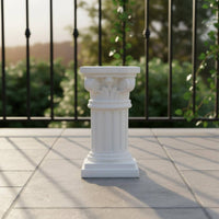 Roman Column Pedestal European Style Decorative Column Statue Base Weather Resistant Greek Pillar Plant Stand for Outdoor, Balcony, Wedding