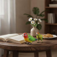 Sculpted Plastic Bird Ornament Realistic Bird Figurine Lifelike Standing for Collectors
