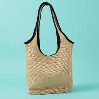 Woven Straw Tote Summer Style Straw Tote Bag Natural Material