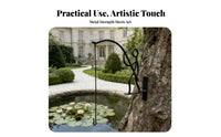 angle Wall Hook Heavy Duty Decorative Bracket Rustic Plant Hanger for Garden Enthusiasts Balcony, Patio, Outdoor