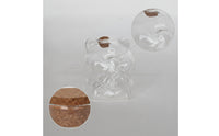 Cute Pig Glass Bottle | Playful, Glass Bottle with Cork Stopper, for Desk