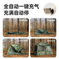 Explorer Leisure Cabin Auto-Inflating Camping Tent, 4-Season, Waterproof, Full Set
