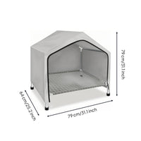 Dog Bed with Canopy Cooling Elevated Pet Bed Removable for Patio, Camping