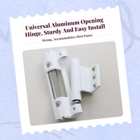 Aluminum hinge damper for doors