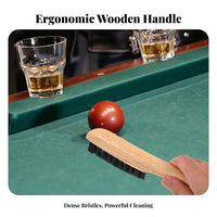 Pool Table Brush Non Scratching Fibers Billiard Table Brush Ergonomic Grip Snooker Cloth Cleaner for Bar Owners, Recreation Center, Home
