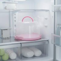 Clear Cake Keeper Top Handle Dessert Carrier Round Base