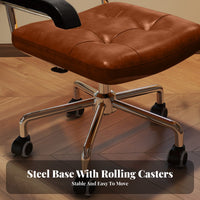 Cane-Back Nonice Armchair Support Swivel Seat Easy Assembly for Workspace