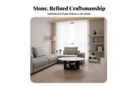2 Pieces Minimalist design Nesting Coffee Table Set Light Luxury Round Nesting Table Set Modern Aesthetic Living Room Furnishing Stsingle Pattern Top for Apartment Dwellers, Homeowners, Students, Small Spaces, Lounge Area, Bedroom, Balcony