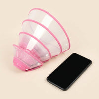 Pet Cone for Dogs and Cats, Transparent Rigid Dog Cone and Cat Cone, Pet Recovery Tool to Prevent Licking After Surgery, Grooming Cone