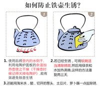 典工堂铁壶仿日本南部铸铁壶双铁叶蔓葫芦生铁壶 烧水壶 茶具茶壶