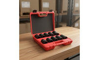 1 Inch Drive Shock Socket Set Integrally Molded Sturdy Duty Shock Socket Set Mechanic Tool Heat-Treated Wear-Resistant