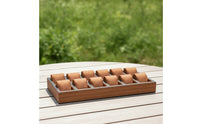 Watch Tray with Suede Inserts Rectangular Watch Display Tray Open-Top for Vanity Tables, Counters