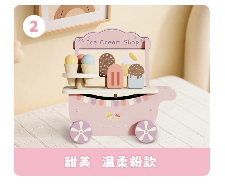 Pink Ice Cream Cart