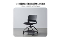 Rolling Chair with Tablet Supportrest Multi-Functional Wheeled Chair with Writing Tablet Space-Saving Design Ergonomic