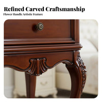 Distressed 3-Drawer Nightstand Vintage aesthetic 3-Drawer Nightstand Rustic appeal Handmade Craftsmanship for Guest Room
