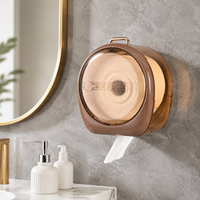 Paper Towel Dispenser, Wall-Mounted Toilet Paper Holder, Large Capacity, No-Drill Installation