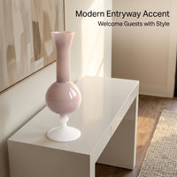 Modern Minimalist Glass Vase, Spray Painted Finish