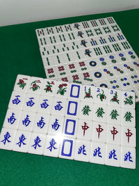 37号麻将牌手搓家用水晶麻将亚克力香港牌广东牌皮盒胶盒实用送礼