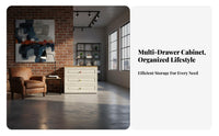 5-Drawer Metal Cabinet Floor-Standing Chest of Drawers Modern Design Large Storage Capacity for Renters, Homeowners, Hallway
