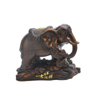Resin Elephant Figurine, Wealth God Blessing Statue, New Chinese Style Animal Sc #variant:2-7 units (per unit price)
