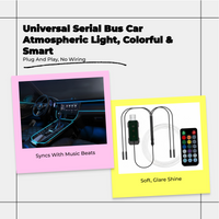 USB RGB car lights, music sync