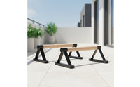 2 Pieces Upper-Body Press Stands with Wooden Grips Triangular Wooden Parallettes Compact Barres Pompes En Bois for Calisthenics Athletes, Home Gym