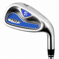 Golf Club Set, Half Set Golf Set for Beginner Golfers, 4 Piece Golf Set with Steel Shafts, Polished Silver Alloy Clubs